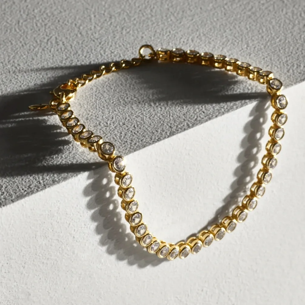 Madewell The Tennis Collection Bezel Set Crystal Bracelet - Picture 2 of 7